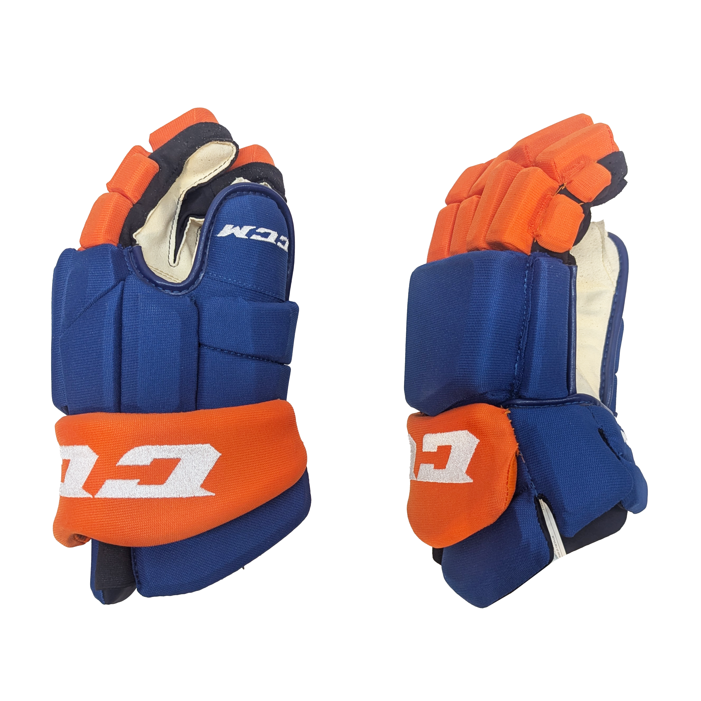 CCM HGTKPP - Gant NHL Pro Stock - Oilers d'Edmonton (bleu/orange)